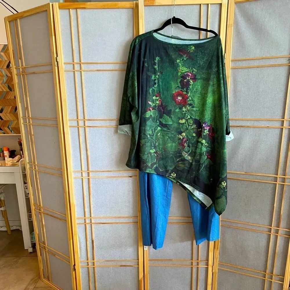 -NWOT!🥳Wide Elastic Waist & Wide Leg Cut Jeans ( Their Cuter On!) - Picture 2 of 4